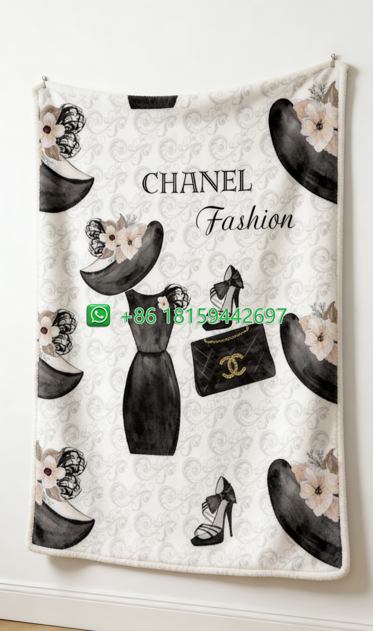 Chanel Throw Blankets